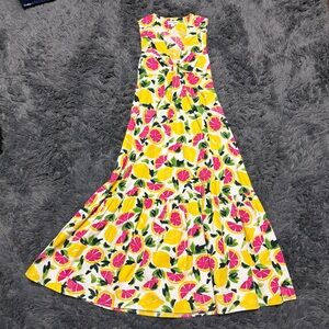 Steve Madden revolve summer pink lemonade fruit maxi Amanda tie waist dress xs